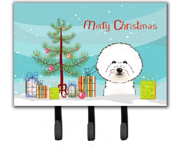 Christmas Tree & Bichon Frise Leash or Key Holder