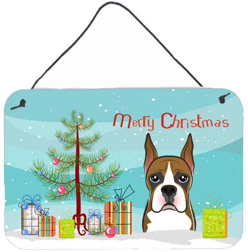 Christmas Tree & Boxer Wall or Door Hanging Prints