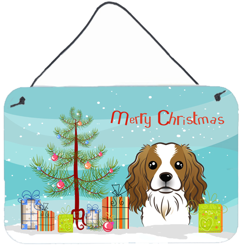 Christmas Tree & Cavalier Spaniel Wall or Door Hanging Prints