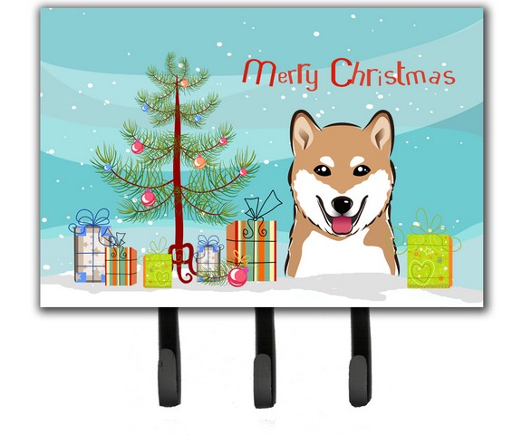 Christmas Tree & Shiba Inu Leash or Key Holder