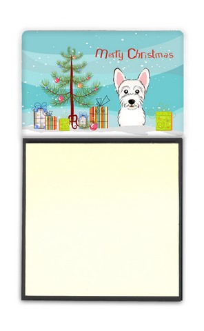 BB1598SN Christmas Tree & Westie Sticky Note Holder