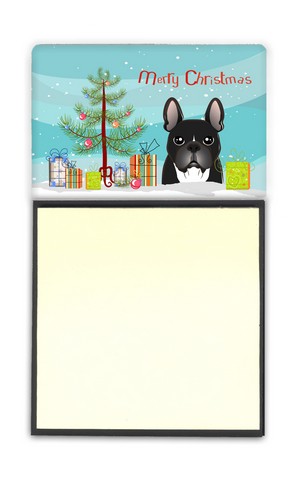 BB1599SN Christmas Tree & French Bulldog Sticky Note Holder