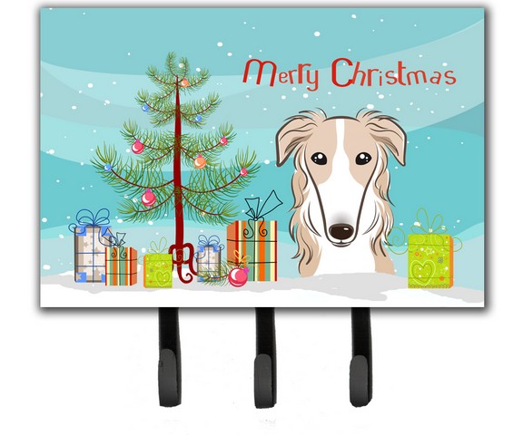 Christmas Tree & Borzoi Leash or Key Holder
