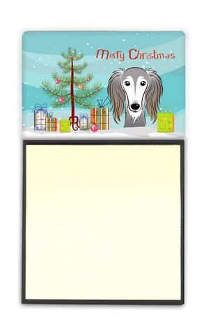 Christmas Tree & Saluki Sticky Note Holder