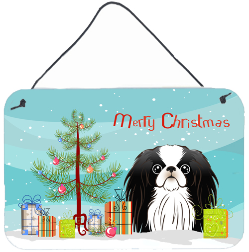 Christmas Tree & Japanese Chin Wall or Door Hanging Prints