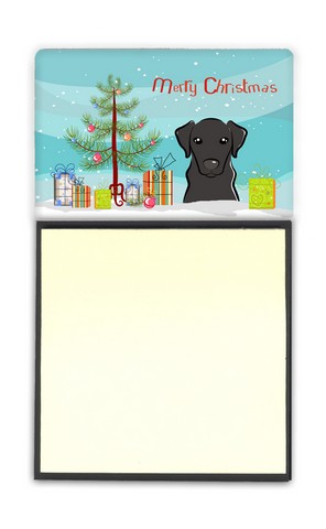 BB1607SN Christmas Tree & Black Labrador Sticky Note Holder