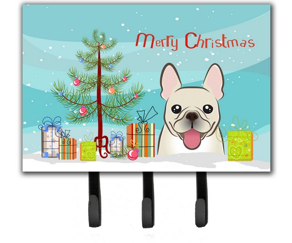 BB1610TH68 Christmas Tree & French Bulldog Leash or Key Holder