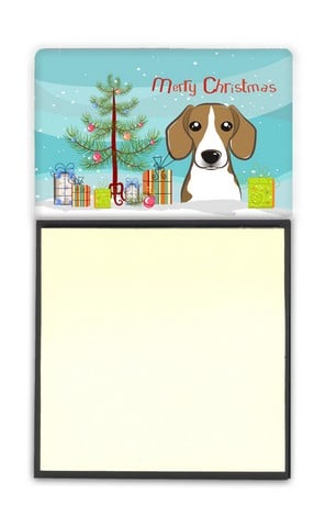 BB1611SN Christmas Tree & Beagle Sticky Note Holder