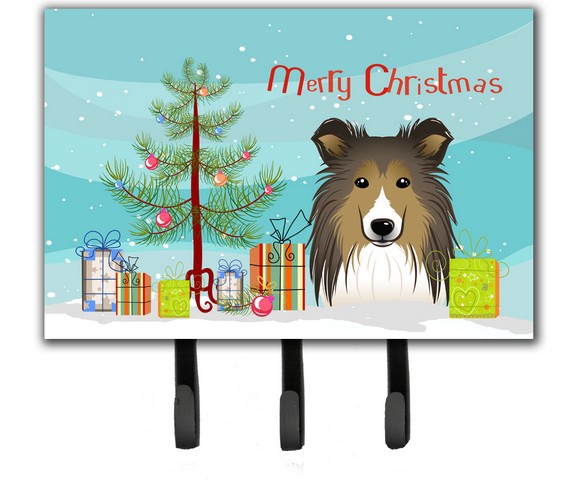 BB1614TH68 Christmas Tree & Sheltie Leash or Key Holder