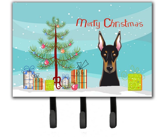 BB1617TH68 Christmas Tree & Doberman Leash or Key Holder