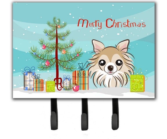 BB1623TH68 Christmas Tree & Chihuahua Leash or Key Holder