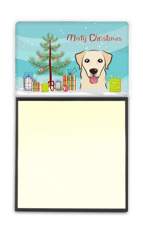 BB1624SN Christmas Tree & Golden Retriever Sticky Note Holder
