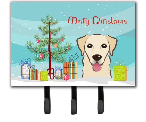 Christmas Tree & Golden Retriever Leash or Key Holder