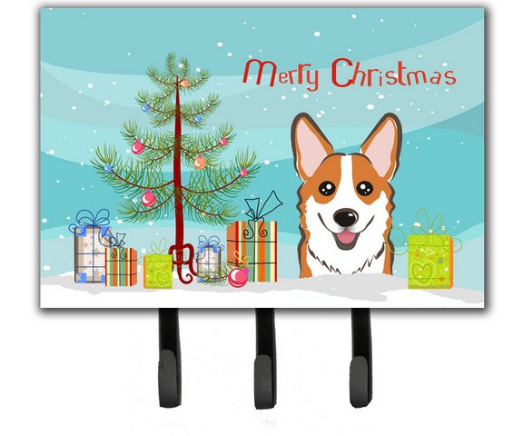 BB1626TH68 Christmas Tree & Red Corgi Leash or Key Holder