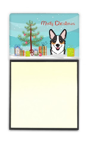 BB1627SN Christmas Tree & Tricolor Corgi Sticky Note Holder