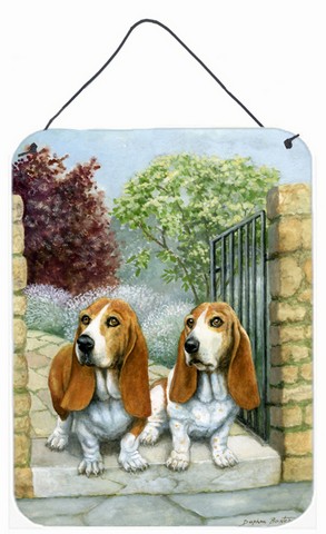 Basset Hounds in the Gate Wall or Door Hanging Prints