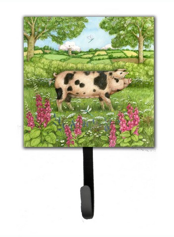 Pigs Meadowsweet by Debbie Cook Leash or Key Holder