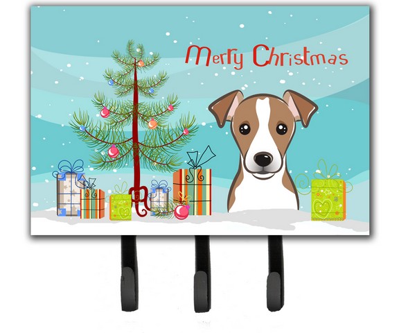 BB1632TH68 Christmas Tree & Jack Russell Terrier Leash or Key Holder