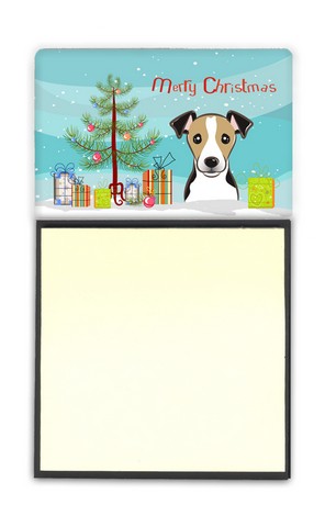 BB1633SN Christmas Tree & Jack Russell Terrier Sticky Note Holder