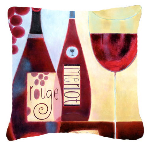 Wine Collection Rouge by Cathy Brear Canvas Decorative Pillow