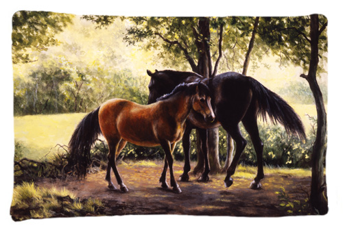 Carolines Treasures BDBA0055PILLOWCASE Horses by Daphne Baxter Fabric Standard Pillowcase