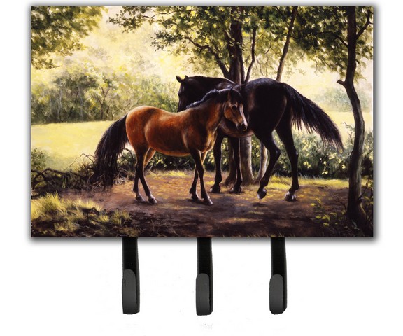 Horses by Daphne Baxter Leash or Key Holder