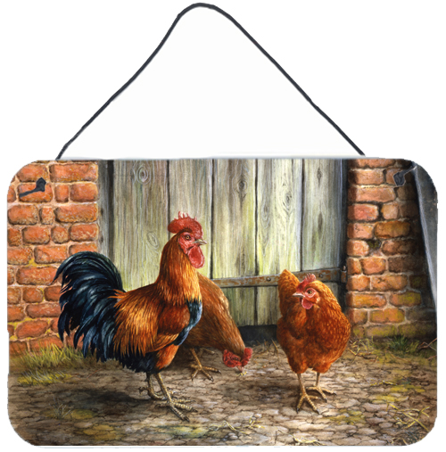 Rooster & Chickens by Daphne Baxter Wall or Door Hanging Prints