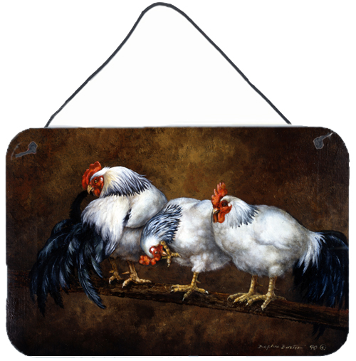 Roosting Rooster & Chickens Wall or Door Hanging Prints
