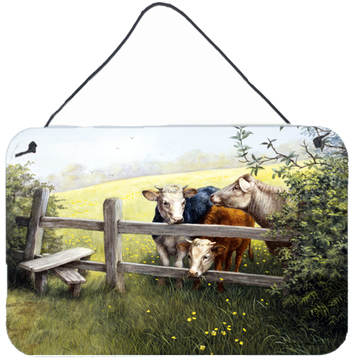 Cows in a Buttercup Meadow Wall or Door Hanging Prints