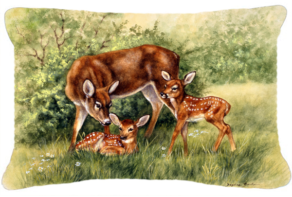 Deer by Daphne Baxter Fabric Decorative Pillow