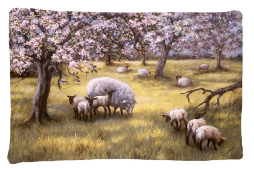 Sheep by Daphne Baxter Fabric Standard Pillowcase