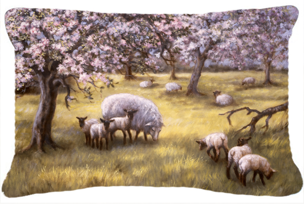 Sheep by Daphne Baxter Fabric Decorative Pillow