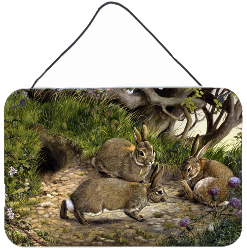 Rabbits & the Rabbit Hole Wall or Door Hanging Prints