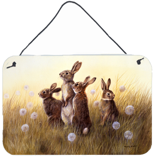 Rabbits in the Dandelions Wall or Door Hanging Prints