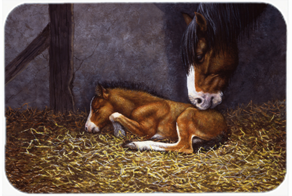 Horse & Her Foal Glass Large Cutting Board