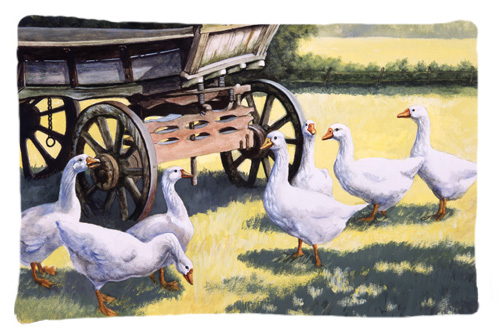 Geese by Daphne Baxter Fabric Standard Pillowcase