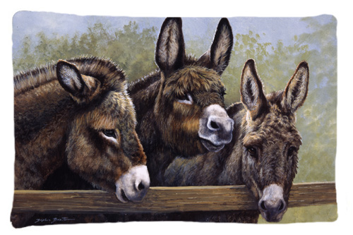 Donkeys by Daphne Baxter Fabric Standard Pillowcase