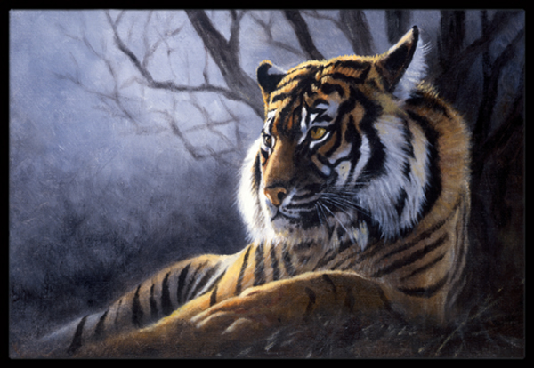 Bengal Tiger by Daphne Baxter Indoor or Outdoor Mat- 24 x 36