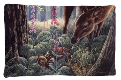 Doe & Fawn Deer Fabric Standard Pillowcase