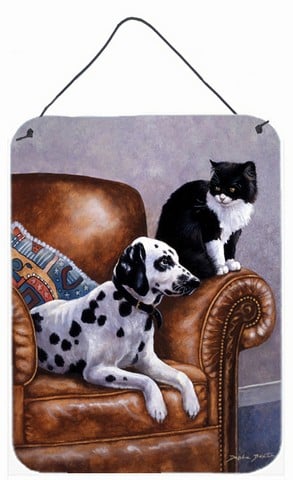 Dalmatian with Cat Wall or Door Hanging Prints