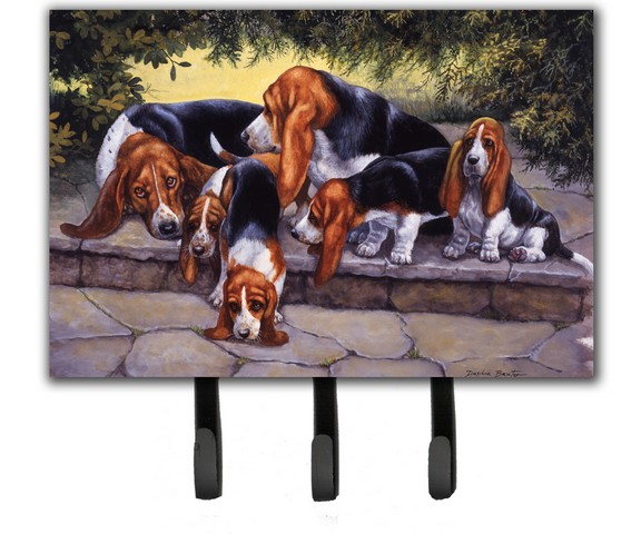 Basset Hound Puppies, Momma & Daddy Leash or Key Holder