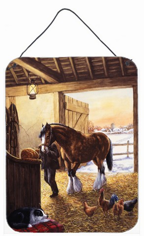 Cydesdale in the Stable Wall or Door Hanging Prints