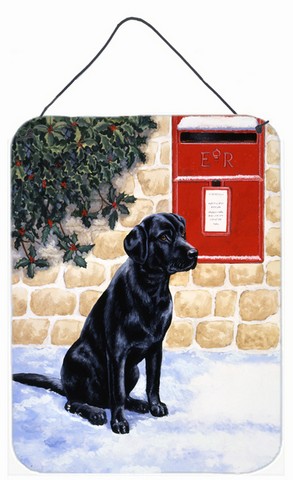Black Labrador by the Mail Box Wall or Door Hanging Prints