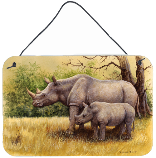Rhinoceros by Daphne Baxter Wall or Door Hanging Prints