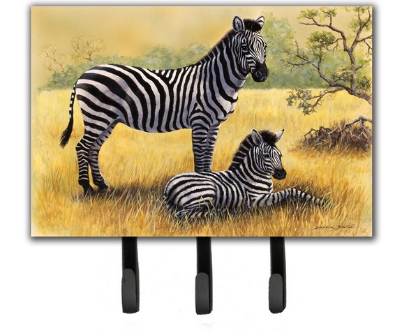 Zebras by Daphne Baxter Leash or Key Holder