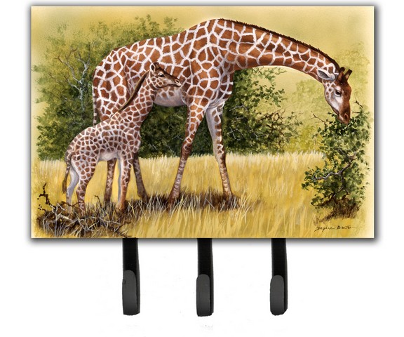 Giraffes by Daphne Baxter Leash or Key Holder