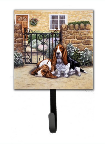 Basset Hound at the Gate Leash or Key Holder