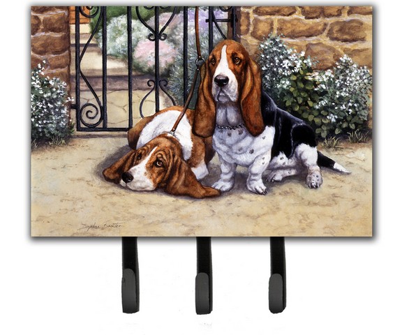 Basset Hound at the Gate Leash or Key Holder