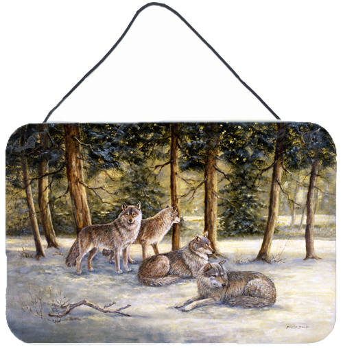 Wolves by Daphne Baxter Wall or Door Hanging Prints