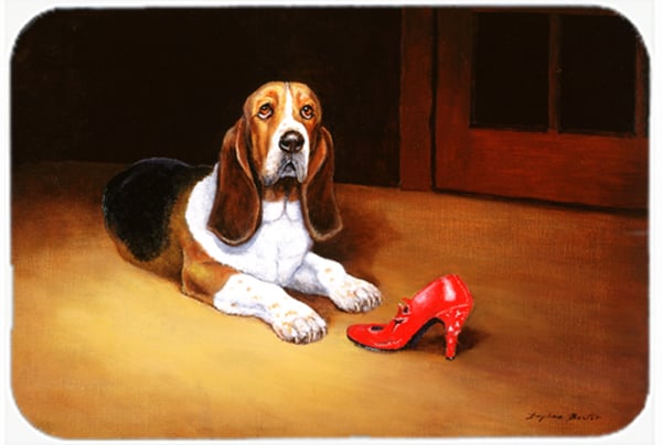 Basset & Shoe Glass Large Cutting Board